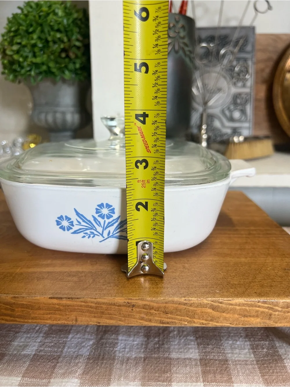 Vintage Corning ware cornflower blue 1 quart lidded casserole dish cookware